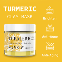 Ensemble de soins du visage au curcuma, kit de soins de la peau éclaircissant et blanchissant, ingrédients naturels, nettoyage en profondeur, anti-âge, coffret cadeau