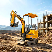 Mini-excavatrice compacte MK10, portée de fouille de 2880 mm, machine de micro-excavation pour espaces étroits