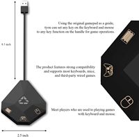 Adaptateur clavier et souris pour Nintendo Switch Adaptateur clavier et souris pour PS4/ Xbox One/PS3/ Xbox 360