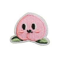 Autocollants en tissu brodés alimentaires, motifs dessin animé, DIY, pour vêtements, boissons, pain, sacs, décoration, logo brodé pour ordinateur, gâteau