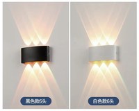 Promotion : Applique murale LED extérieure moderne en aluminium, étanche, 3000K blanc chaud, diffuseur en verre borosilicate pour jardin et porche