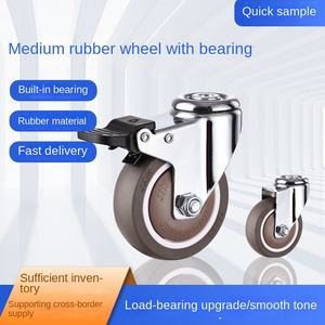 Oberes Universal rad Verdicktes Gummiband lager Trolley <span class=keywords><strong>Wheel</strong></span> Roller <span class=keywords><strong>2</strong></span>/3 Zoll Shelf <span class=keywords><strong>Caster</strong></span> Lenkrad Kunststoff - Product Image 5