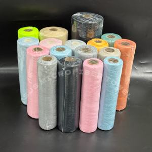 Lot de 20 rouleaux de serviettes réutilisables en microfibre 25 cm × 25 cm, chiffons de nettoyage multi-usages pour cuisine, voiture, vitres, maison, bureau - Product Image 1