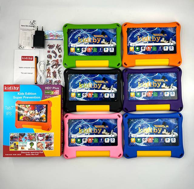 Wholesale Kids Children Android Tablet 7 Inch Sim Card MTK Octa Core Learning Educational Wifi Tablet Pc for Kids