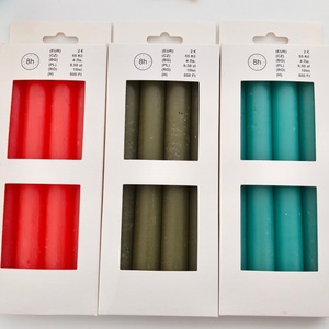 Farbenfrohe Maßgefertigte Dinner-Kerzen Hochzeitsbankett Lange Stabkerzen Rauchfrei Tropffrei für Feiertage und Bars Unparfümiert - Product Image 3