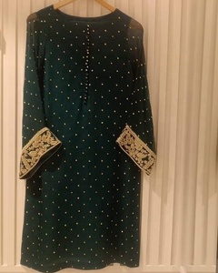 Latest-&--Kurta with <b>Pant</b>---Dress for Party-wear-dress with Beautiful--applique work for Party/ Wedding =2021 - Product Image 1