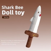 Silly Bear épée en peluche oreiller de bras en coton doux avec remplissage en coton PP lavé soulagement du Stress cadeau d'Halloween pour les garçons
