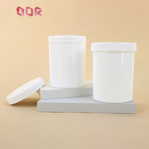 Botella cilíndrica de plástico PP blanca QOR de 250 ml con tapa de rosca para uso cosmético - Product Image 4