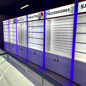 Téléphone portable boutique installation comptoir en verre <span class=keywords><strong>Smartphone</strong></span> <span class=keywords><strong>magasin</strong></span> vitrine coque de téléphone armoire murale vitrine de téléphone portable - Product Image 6