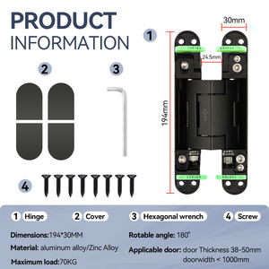 Двери безопасности гидравлические мягкие закрытые невидимые сверхпрочные скрытые 3d Мягкие закрытые петли - Product Image 3