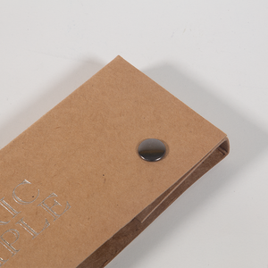 Tùy Chỉnh Nâu Kraft Giấy Mẫu Móc Áo Với Logo Màn Hình In Ấn Quần Áo Giấy Móc Áo Với Móc - Product Image 4