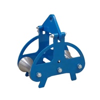 Poulie d'angle en nylon et aluminium pour le tirage de conducteurs de lignes de transmission, pour la construction électrique