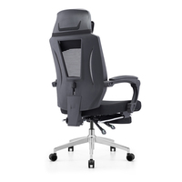 Nouveau dossier haut réglable en hauteur chaise de bureau de conférence en maille pivotante repose-pieds et dossier, remplacement de l'accoudoir s'adapte à tous les styles