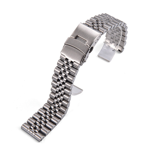 Bracelet de montre JAETIUM en acier inoxydable avec fermoir solide, bracelet de montre Jubilee remplaçable pour montre, bracelet en métal - Product Image 1