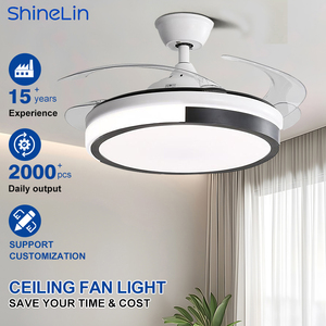 <span class=keywords><strong>Ventilador</strong></span> <span class=keywords><strong>de</strong></span> <span class=keywords><strong>Techo</strong></span> LED Moderno <span class=keywords><strong>de</strong></span> Alta Calidad con Luz, Motor DC Silencioso, Retráctil, 3 Aspas, 42 Pulgadas, Control Remoto, Regulable, para Dormitorio Interior - Product Image 1