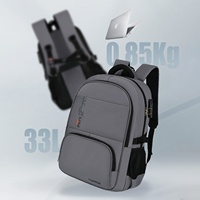 Sac à dos pour ordinateur portable HAIBOWY ultra léger en polyester imperméable, design antivol, grande capacité, vente chaude, unisexe, avec port USB, en tissu