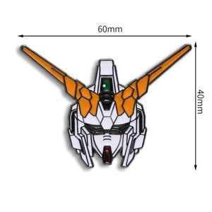 New Style Animation Design Soft Enamel Black Color Fashionable Metal Badge - Product Image 1