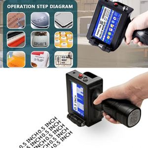 Hot bán cầm tay hộp sóng carton Logo mã hàng loạt ngày xách tay tay mã hóa in ấn máy in phun - Product Image 3