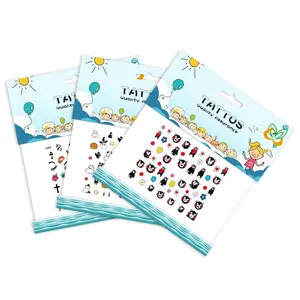 Groothandel Of Custom Nail Art Tattoo Stickers Voor Meisjes Water Transfer Nail Tijdelijke Tattoos Voor Kids