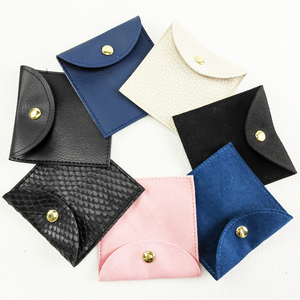 Top Ranking Custom Printed Microfiber Jewelry <b>Envelope</b> Pouch Faux Leather Suede <b>Gift</b> Wrapping Jewelry Packaging Bags with logo - Product Image 1