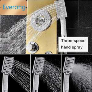 Pannello doccia a buon mercato di buona qualità grande pannello doccia a pioggia set di parti da bagno intelligente a temperatura costante pannelli a parete doccia - Product Image 5