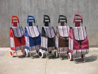 Vente chaude Léger Durable 2 Roues Légumes Chariot Sac Chariot Pliable Supermarché Camping Bagages Transport Lumière