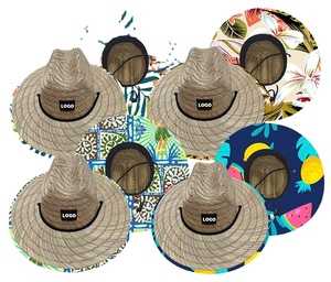 High Quality Popular Summer Straw <b>Hat</b> With Flat Top and Brim Straw <b>Hat</b> - Product Image 4