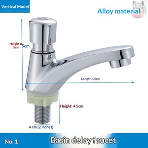Grifo <span class=keywords><strong>de</strong></span> <span class=keywords><strong>lavabo</strong></span> <span class=keywords><strong>de</strong></span> aleación FZB con válvula <span class=keywords><strong>de</strong></span> retardo <span class=keywords><strong>de</strong></span> botón pulsador, cierre automático, moderno y sencillo, montado en cubierta, válvula cerámica <span class=keywords><strong>de</strong></span> agua fría única - Product Image 4