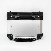 55L Silber Schwarz Gepäck Pizza Liefer box Kofferraum Heck boxen für Motorräder