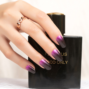 Autocollants pour ongles à dégradé de couleur en gros, bandes de vernis à ongles à paillettes à couverture complète, enveloppes de gel pour ongles - Product Image 1