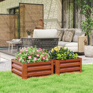 DB 2 uds. Kit de cama pequeña caja de jardín de flores macetas en forma de cesta para plantar en el suelo para envío por) - Product Image 5