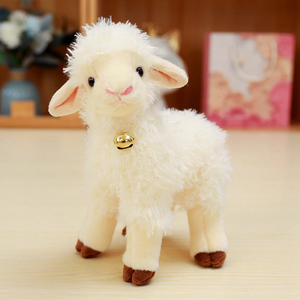 Peluche Realistico di Agnello, Morbido Pupazzo di Pecora, <span class=keywords><strong>Regalo</strong></span> Animale da Fattoria Imbottito - Product Image 3