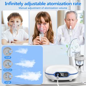 SFDA Certified Manufacturers Smart Digital <strong>Compressor</strong> <strong>Nebulizer</strong> Machine Intelligent Effective Portable Jet <strong>Nebulizer</strong> - Product Image 4