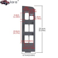 Cubierta embellecedora del panel de interruptores de control de elevalunas L/RHD para Toyota Land Cruiser LC80 FZJ80 4500 1991 1992 1993 1994 1995 1996 1997