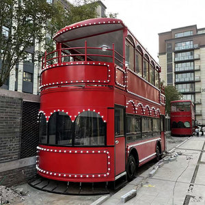 Restaurant mobile de luxe à deux étages, de style bus londonien, haute capacité, pour la restauration de rue à grande échelle - Product Image 1