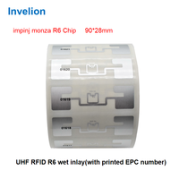 Étiquette UHF RFID pour le chronométrage des courses de marathon |   Autocollant RFID jetable Alien H3 à longue portée passive avec numéro