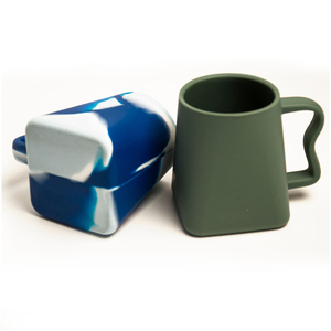 OEM/ODM Nouvelle tasse à eau en silicone personnalisée avec logo, couleur tie-dye, 400 ml, tasse à lait en silicone, tasse à café - Product Image 2