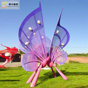 Jiahua Stainless Steel Sculpture Abstract Geometric Outdoor Mirror Metal Garden Landmark Floor Mount - Product Image 5