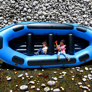 Gommone Sportivo Hypalon R-460 per Rafting Fluviale, Barca Gonfiabile in PVC da 1,2 mm per Rafting in Acque Bianche, Gioco Acquatico, Imbarcazione Leggera per Drifting - Product Image 1