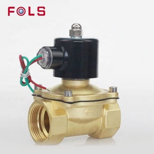 Válvula solenoide de bola de latón DN32 2W-320-32 normalmente cerrada, AC220V, 2 vías, control de alta temperatura, OEM para agua, aceites y aire - Product Image 3