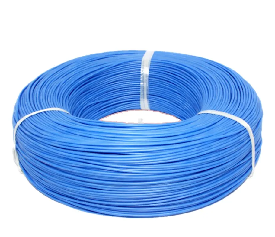 Blue UL1010 CSA T1 22AWG PVC Insulation Tinned Copper Conductor Electrical Cable Wire