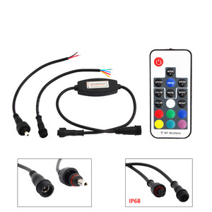 Vonew Star 2048 Pixels Max Controlled SP104E RF <strong>Remote</strong> 17Key Wireless Mini Dimmers DC RGBIC <strong>LED</strong> Pixel Strip Light <strong>Controller</strong> - Product Image 1