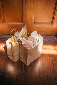 Custom <b>Made</b> Kraft <b>Paper</b> Grocery Bags Newest Foldable Design for Supermarket and Promotion Packaging - Product Image 5