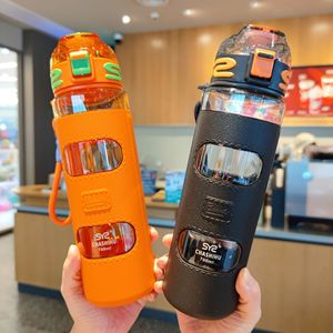 Sy2 Chashihu 700ml Double Wall <b>Plastic</b> Water Bottle Bpa Free Travel Outdoor Fitness <b>Cup</b> - Product Image 1