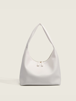 Sac Hobo en Cuir PU Souple de Haute Qualité pour Femme, Grand Sac Fourre-Tout Vintage à Bandoulière avec Fermeture Éclair, Sac à Main Tendance Porté Épaule ou Croisé