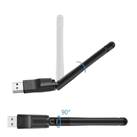 Récepteur WIFI USB double bande à Gain élevé 2.4G 150M antenne en caoutchouc adaptateur sans fil bâton antenne Wifi USB mâle