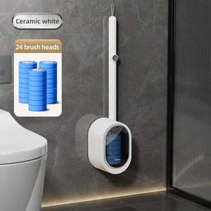 <span class=keywords><strong>Spazzola</strong></span> per <span class=keywords><strong>WC</strong></span> Multifunzionale Ecologica con Testa Sostituibile a Pressione, Strumento di Pulizia per Bagno - Product Image 1