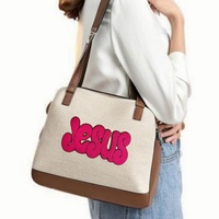 Jésus brodé fer sur Chenille Patch grand mot religieux Applique pour vestes sacs à dos sweats à capuche bricolage décoration chrétienne