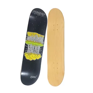 Pont de Skateboard personnalisé en érable canadien à 7 plis, 7.5 ", 8.25", 8.5 ", avec logo laser, pour les plateaux de Skateboard professionnels