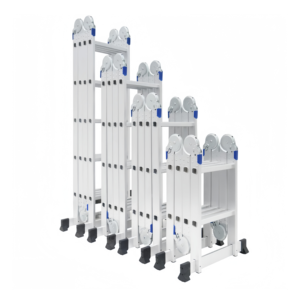 <span class=keywords><strong>Échelle</strong></span> pliante multifonction en aluminium avec roulettes portables, pliable - Product Image 6